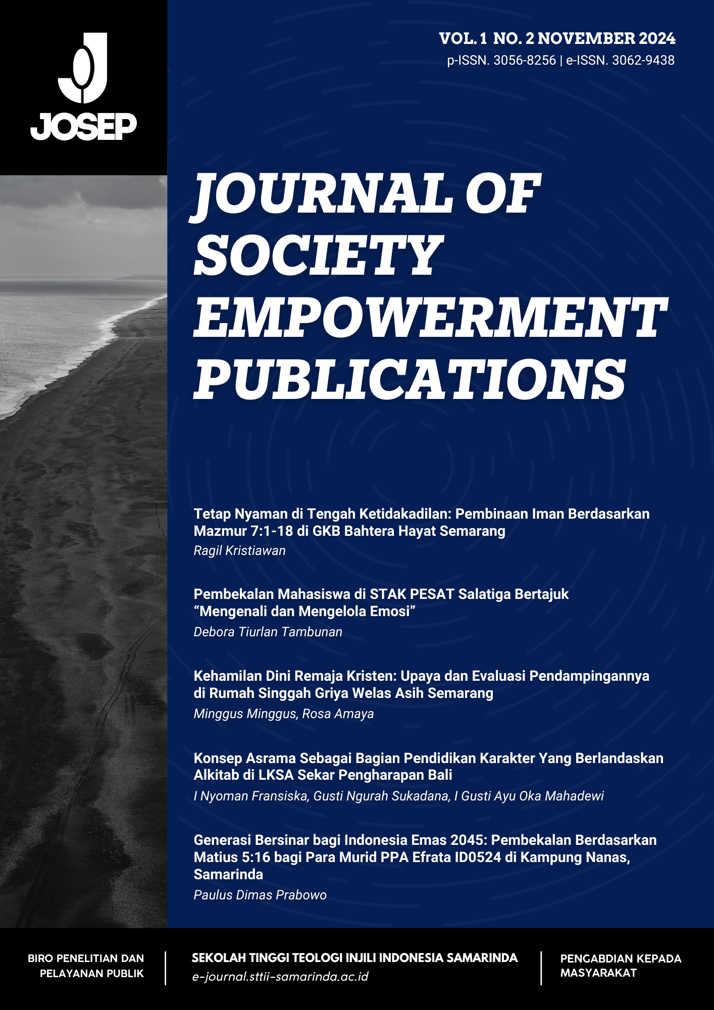 					View Vol. 1 No. 2: JOSEP (Journal of Social Empowerment Publications) November 2024
				